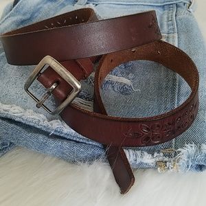 Leather belt